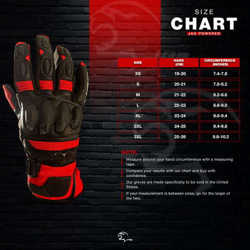 Viper Winter Leather Motorcycle Gloves - Touchscreen & Knuckle Protection