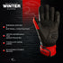 Viper Winter Leather Motorcycle Gloves - Touchscreen & Knuckle Protection