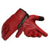 Red Minamoto Motorcycle Riding Gloves with Zip Closure