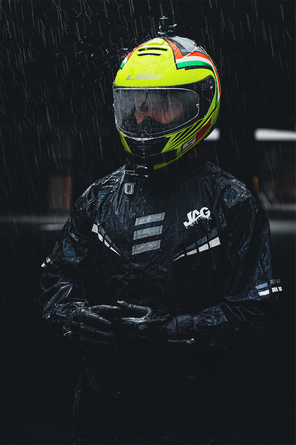 JAG Rainmaster Rain Suit for Men & Women (Black/Grey)