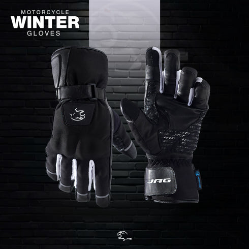JAG Velocity Winter Riding Gloves - Waterproof, Touchscreen, Knuckle Armor