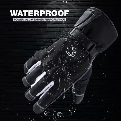 JAG Velocity Winter Riding Gloves - Waterproof, Touchscreen, Knuckle Armor