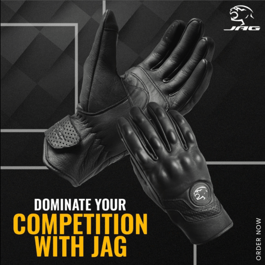 JAG Motorbike and Driving Gloves for Men and Women with Knuckle Protection