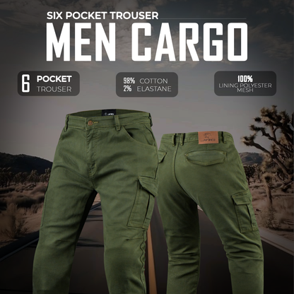 JAG Armored Motorcycle Cargo Pants Regular Fit – CE-Approved Protective Riding Jeans