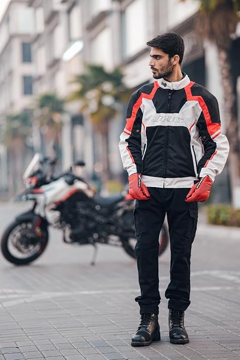 JAG Armored Motorcycle Cargo Pants Regular Fit – CE-Approved Protective Riding Jeans