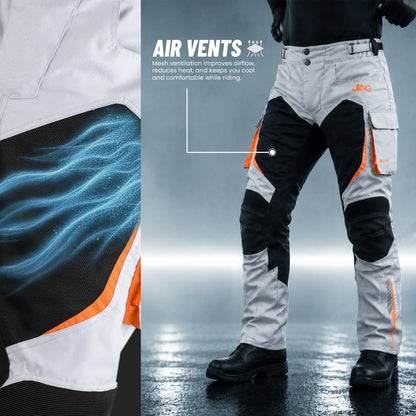 JAG Stryder Summer Motorcycle Pants – CE Armored Dual Sport & Motocross Riding Pants