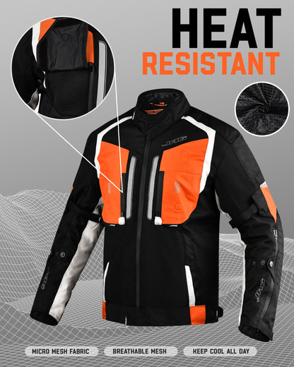 Storm Motorcycle Protective Jacket | Black | All Seasons Jacket