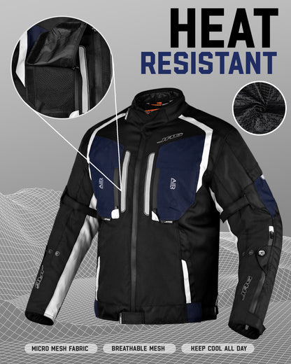 Storm Motorcycle Protective Jacket | Black | All Seasons Jacket