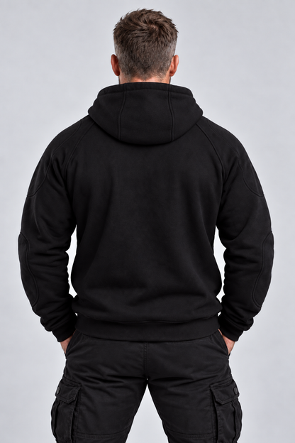 Armored Motorcycle Hoodie –  Riding Protection with Aramid Lining