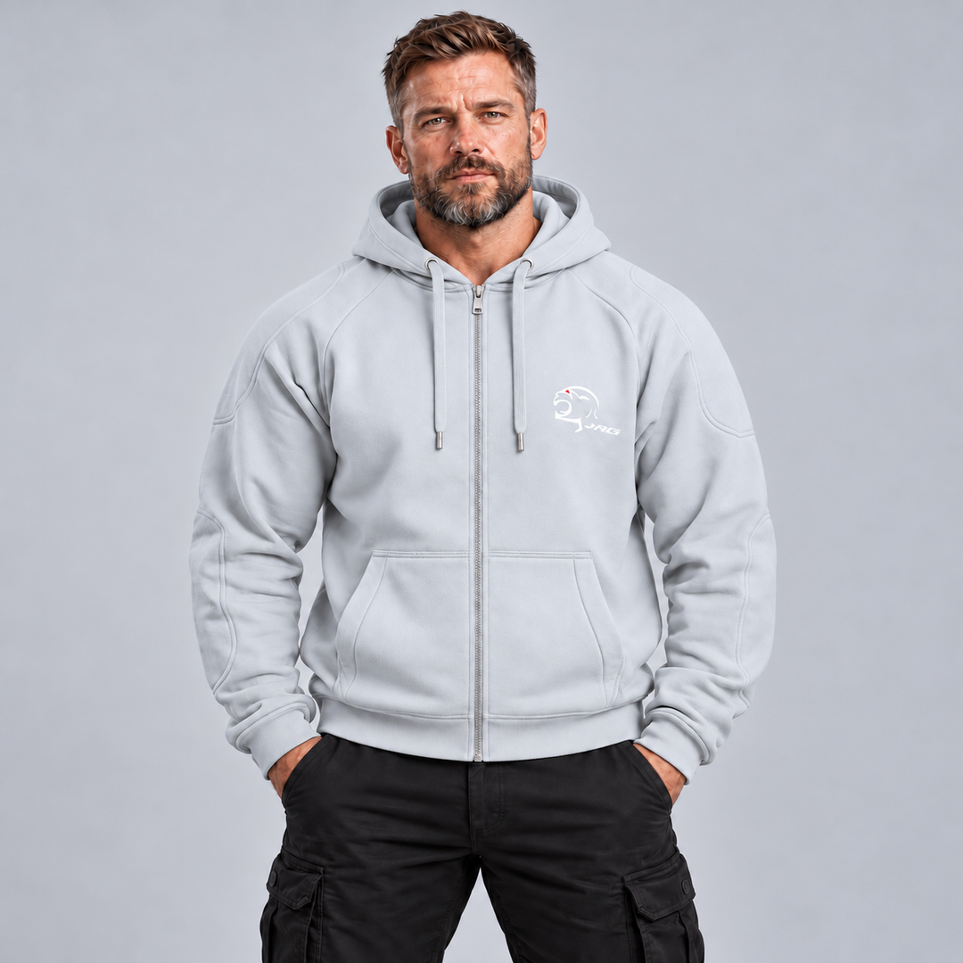 Armored Motorcycle Hoodie –  Riding Protection with Aramid Lining