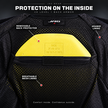 Armored Motorcycle Hoodie –  Riding Protection with Aramid Lining