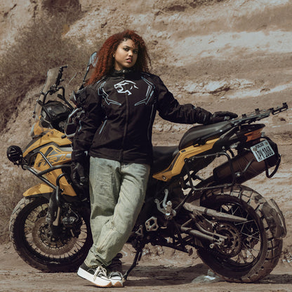 JAG Nyra Women's Motorcycle Jacket | CE Armored All-Season Cordura Dual Sport Gear