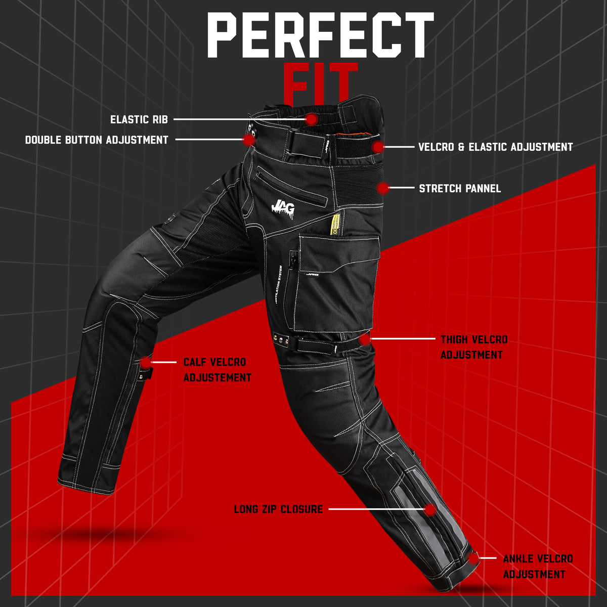 Perfect fit motorcycle pants