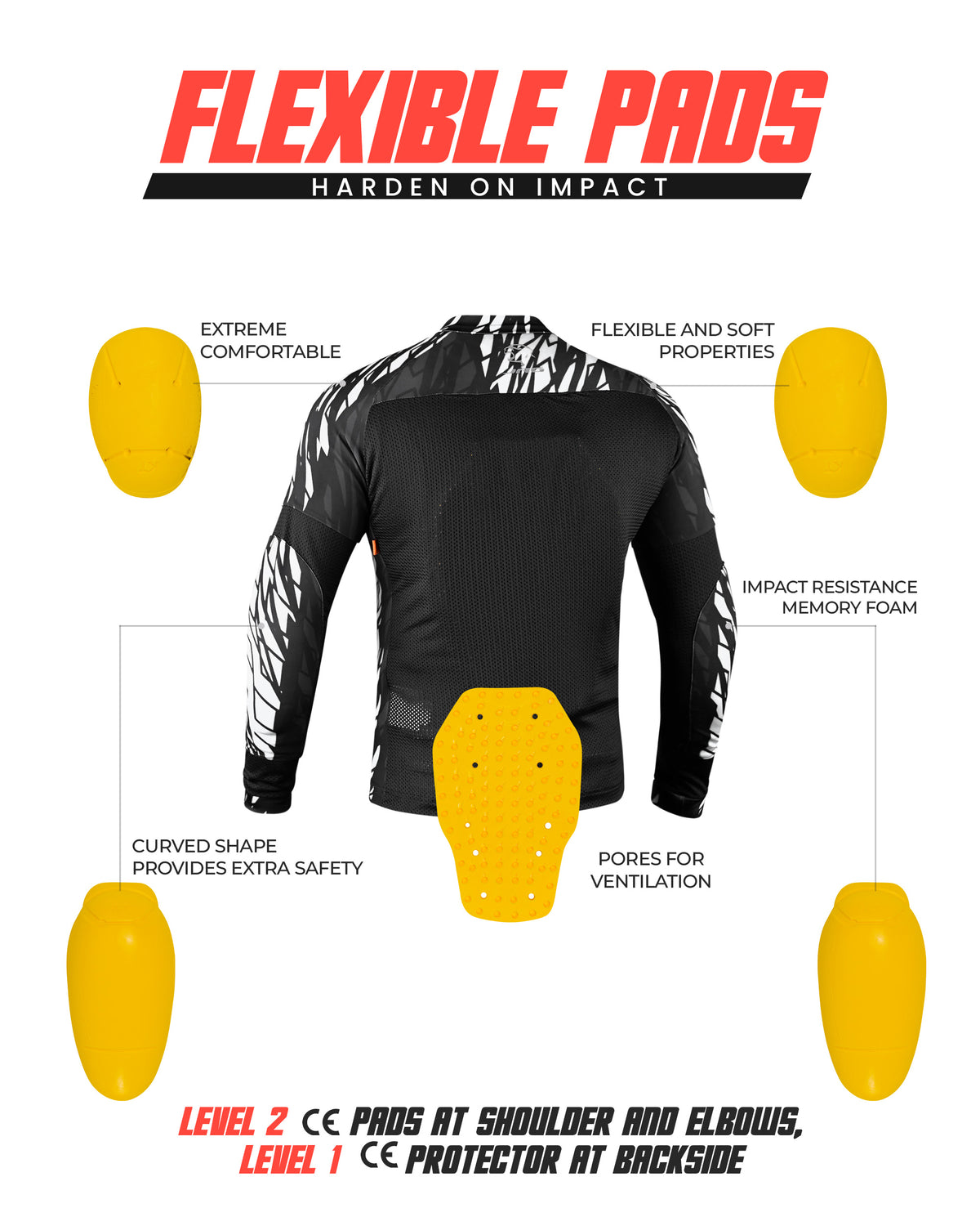 JAG Mesh Motorcycle Shirt | CE Certified Protection