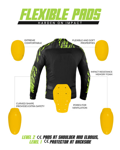 JAG Mesh Motorcycle Shirt | CE Certified Protection