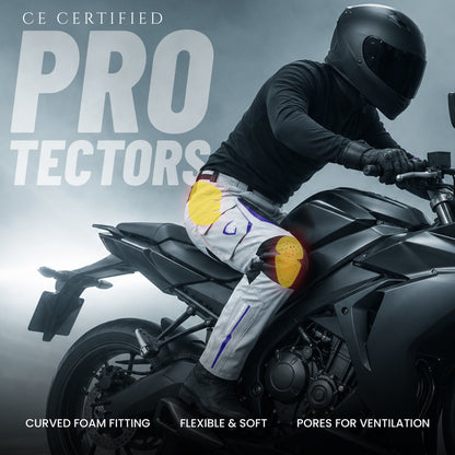 JAG Stryder Summer Motorcycle Pants – CE Armored Dual Sport & Motocross Riding Pants
