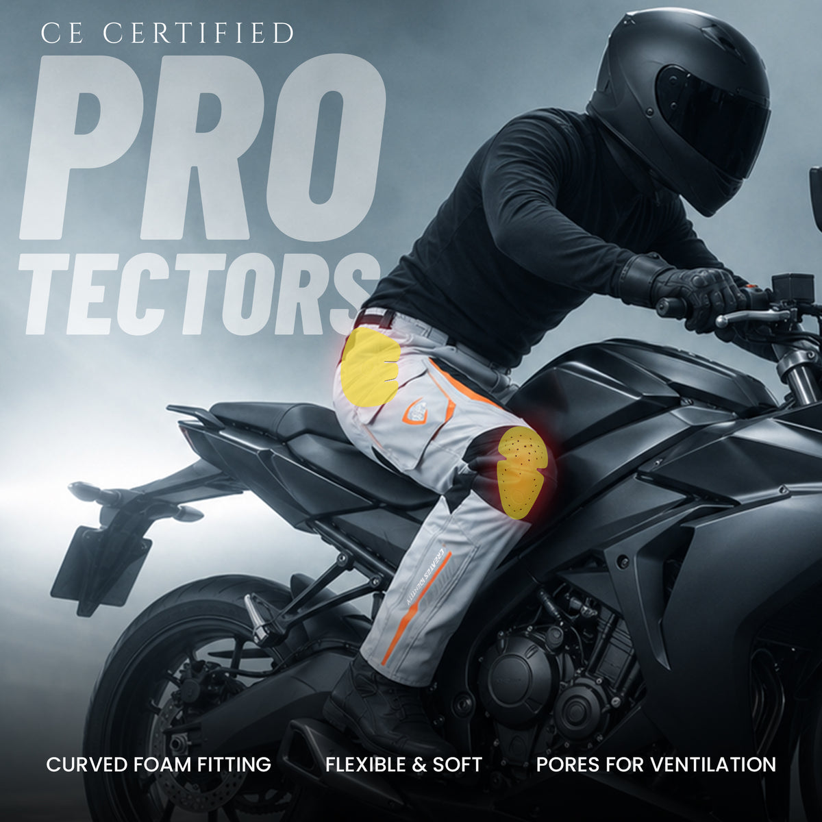 JAG Stryder Summer Motorcycle Pants – CE Armored Dual Sport & Motocross Riding Pants