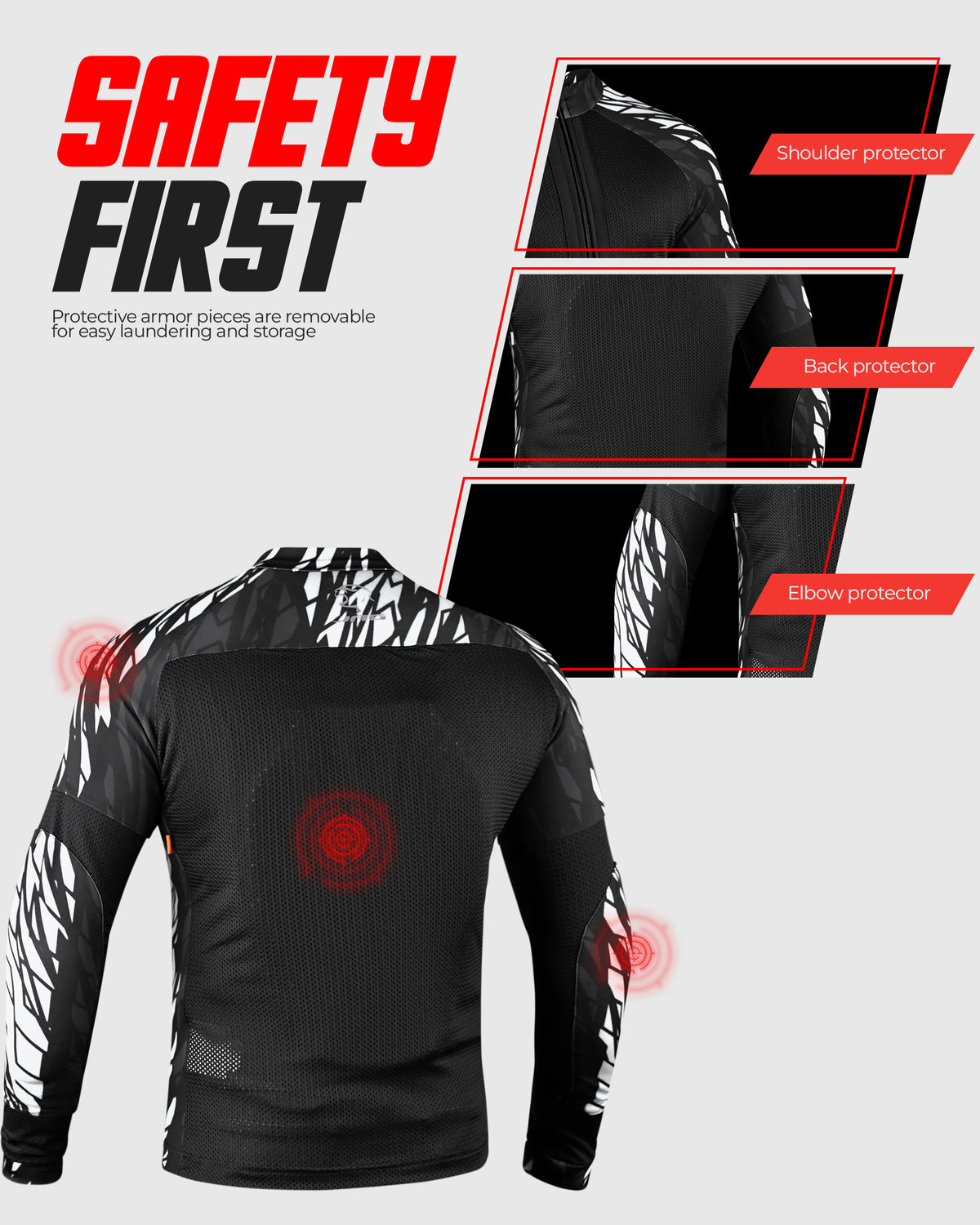 JAG Mesh Motorcycle Shirt | CE Certified Protection