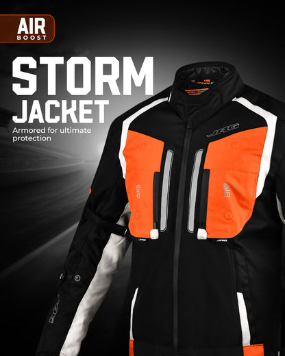 Storm Motorcycle Protective Jacket | Black | All Seasons Jacket