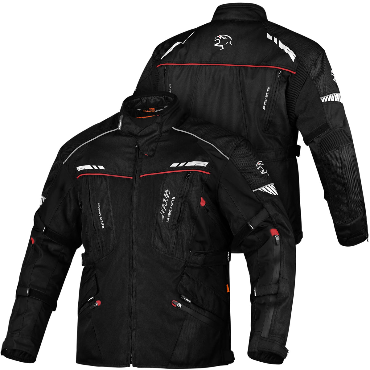 JAG Predator Touring Motorcycle Jacket | CE Approved Armored | All Season