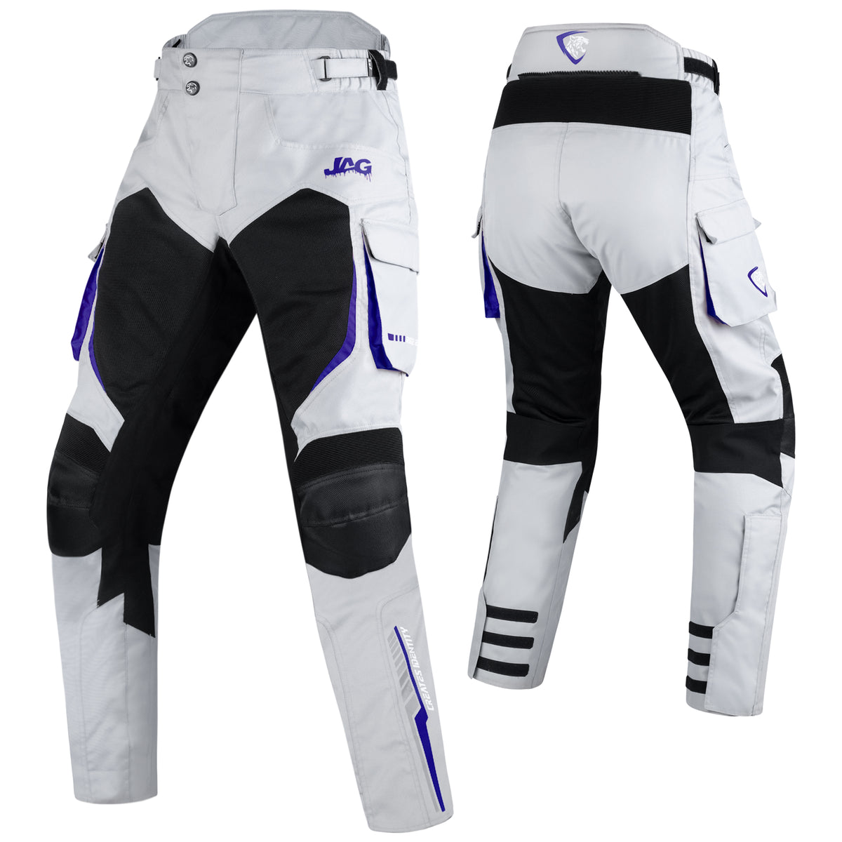 JAG Stryder Summer Motorcycle Pants – CE Armored Dual Sport & Motocross Riding Pants