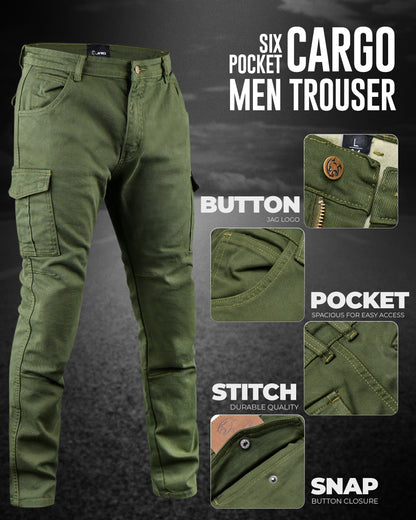 JAG Motorcycle Cargo Pants – Slim Fit Armored Cargo Jeans with CE Approved Armors