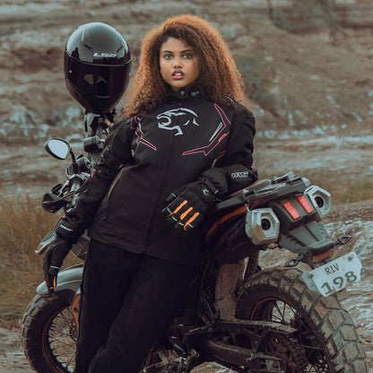 JAG Nyra Women's Motorcycle Jacket | CE Armored All-Season Cordura Dual Sport Gear
