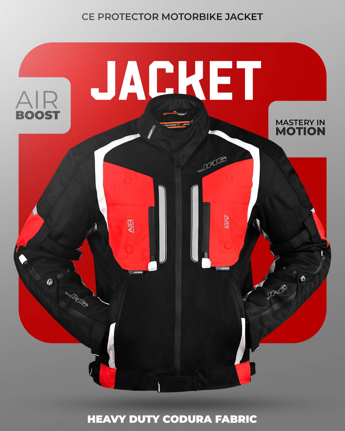 Storm Motorcycle Protective Jacket | Black | All Seasons Jacket