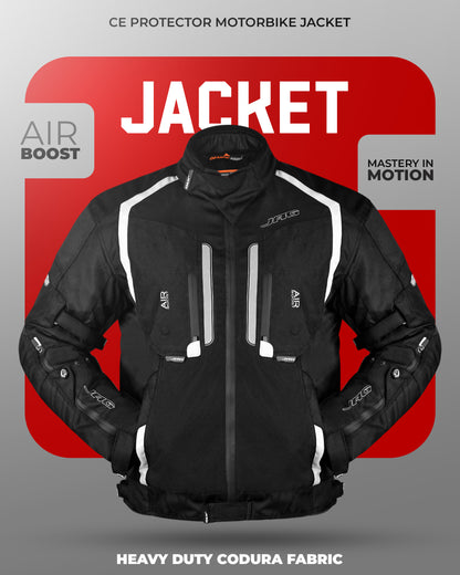 Storm Motorcycle Protective Jacket | Black | All Seasons Jacket