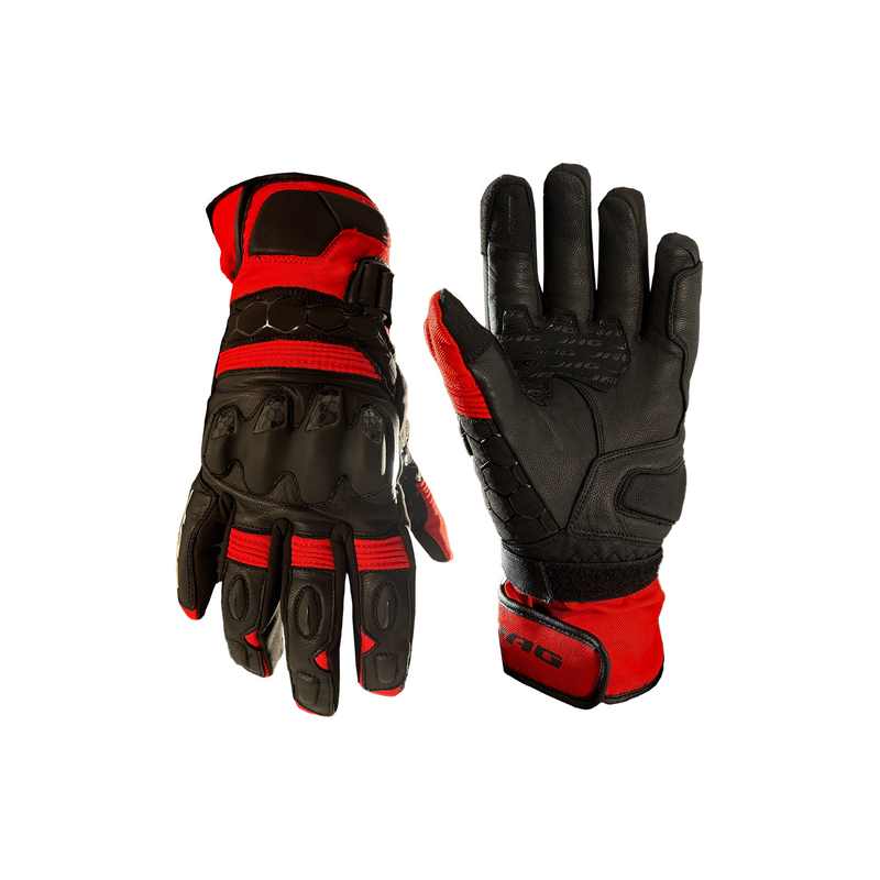 Viper Winter Leather Motorcycle Gloves - Touchscreen & Knuckle Protection