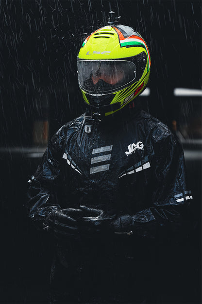 JAG Rainmaster Rain Suit for Men & Women (Black/Grey)